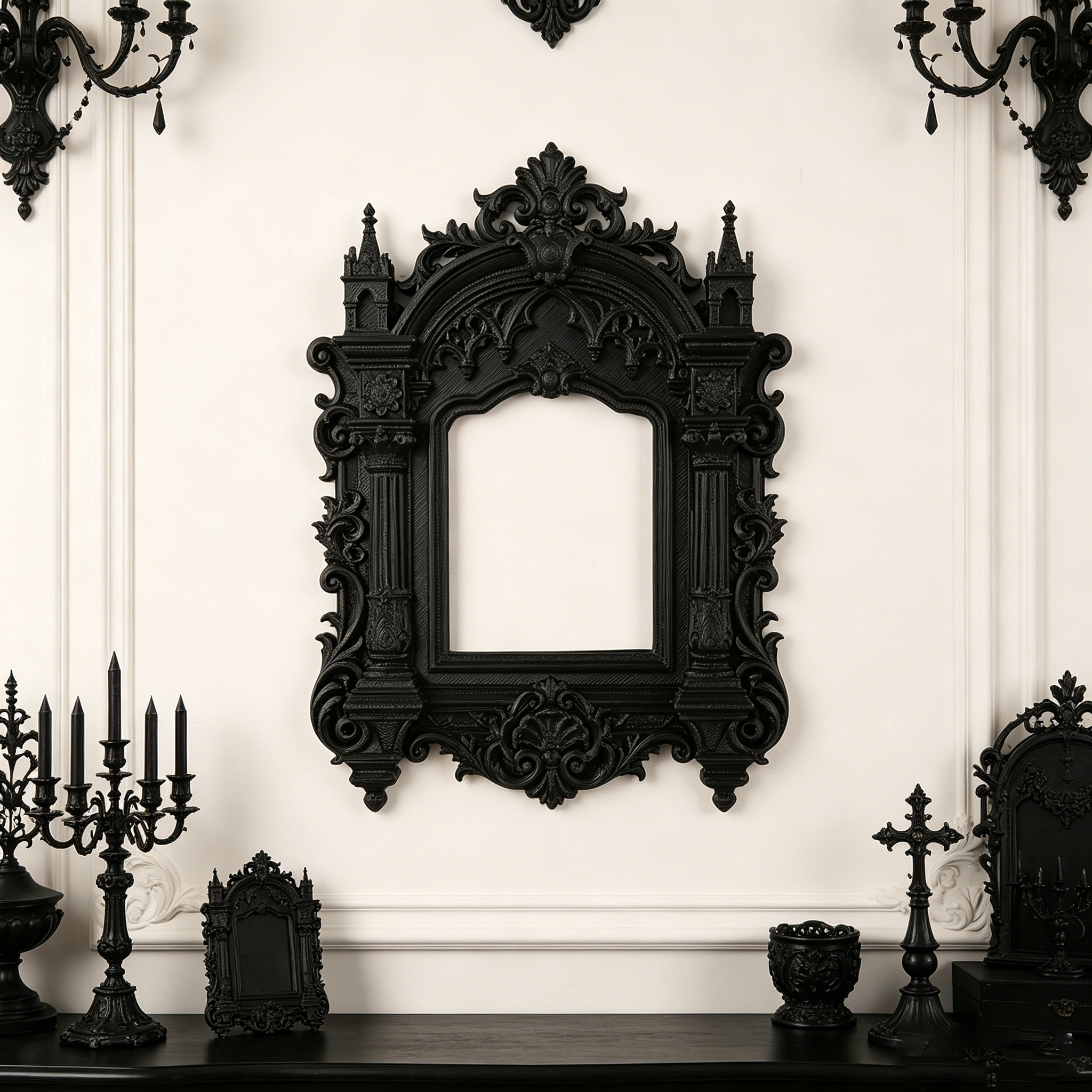 Interior Design Apartment - Cross-border Gothic castle relief photo frame