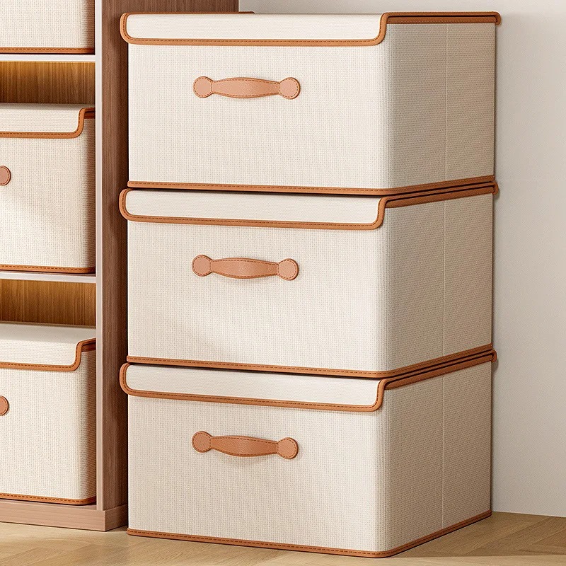 Clothes Storage Box With Lid F - Woven Basket Set のレビューと価格