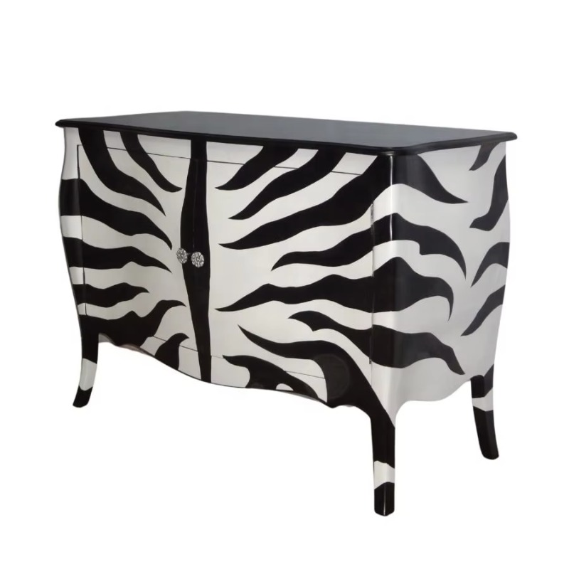 Black and White Zebra Painted  - Interior Design Monochrome のレビューと価格