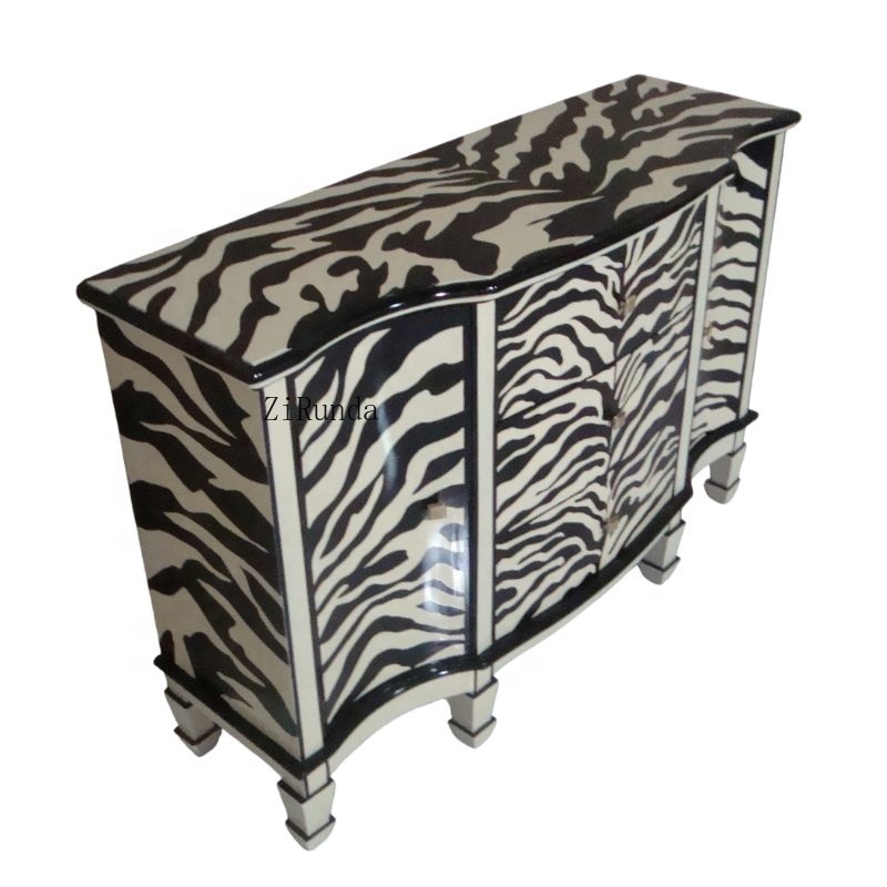 Zebra Painted Kitchen Cabinet  - Interior Design Monochrome のレビューと価格