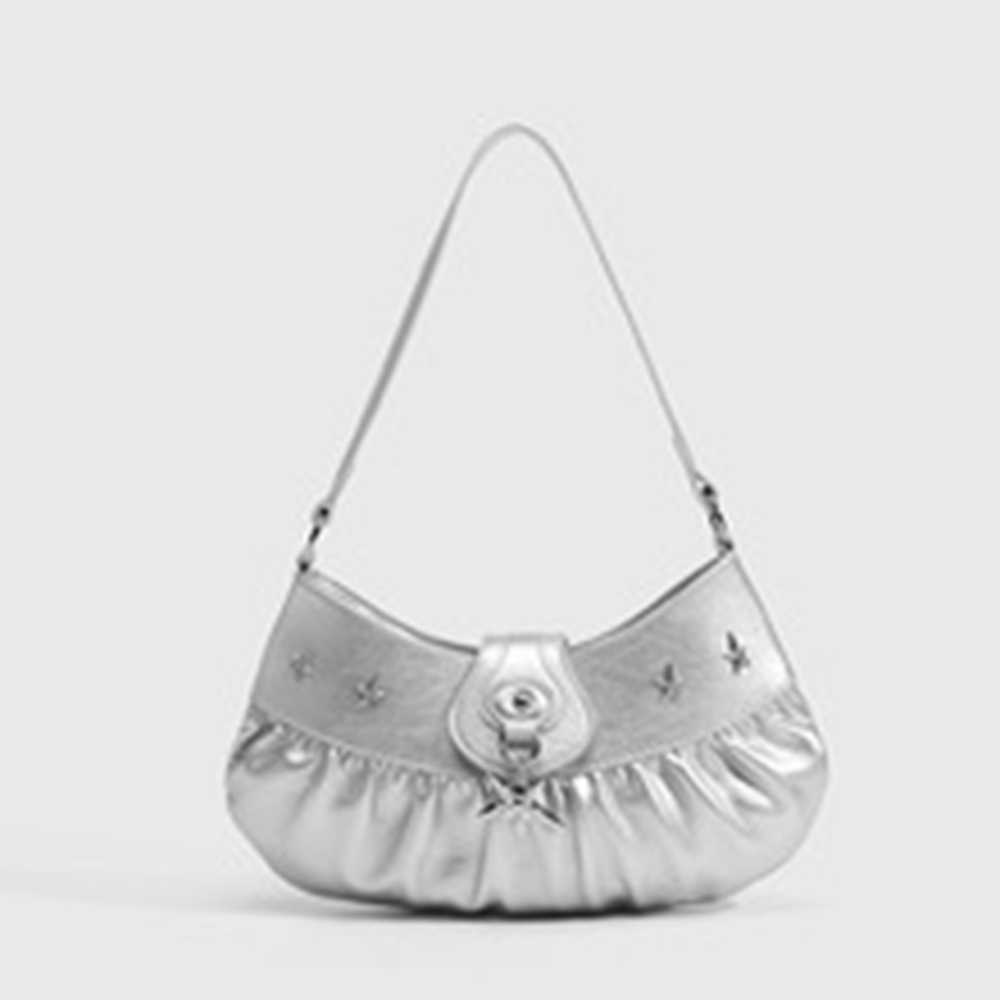 Monochrome Pleated Shoulder Ba - Interior Design Monochrome のレビューと価格