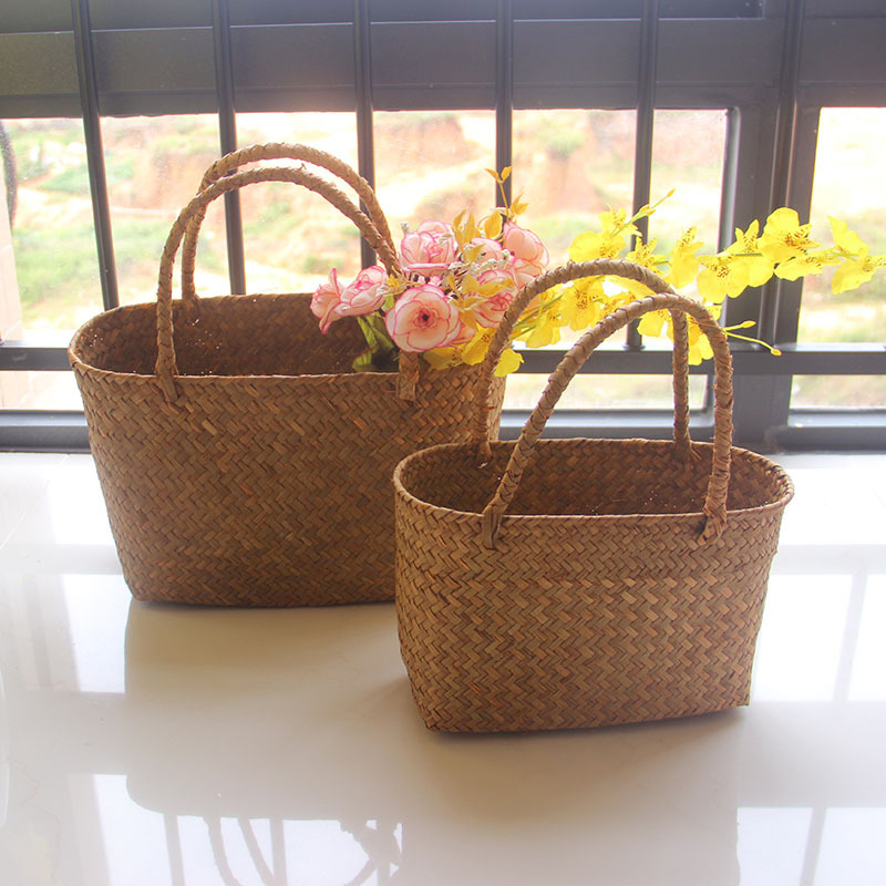 Seaweeds Woven Basket Flower B - Woven Basket Set のレビューと価格