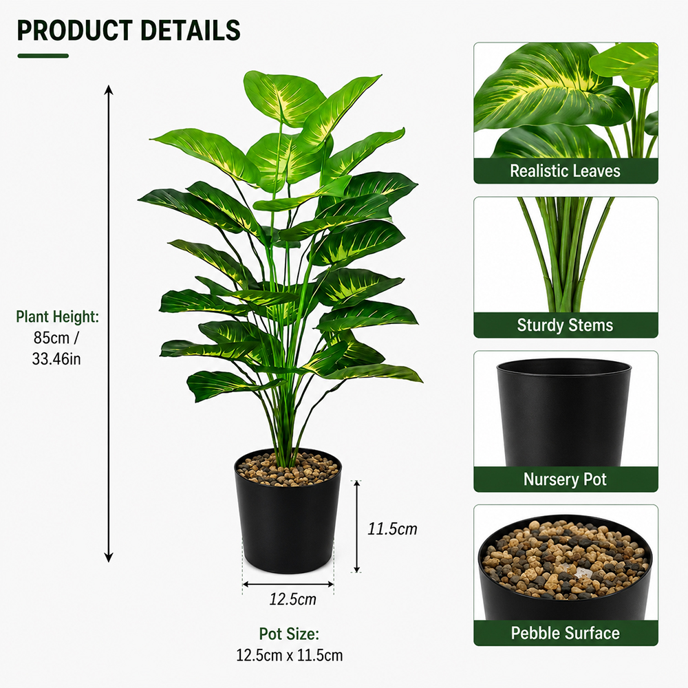 85cm Artificial Pothos Plants  - Interior Design Apartment のレビューと価格