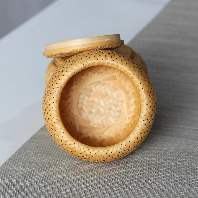 Bamboo woven small basket doub - Woven Basket Set のレビューと価格