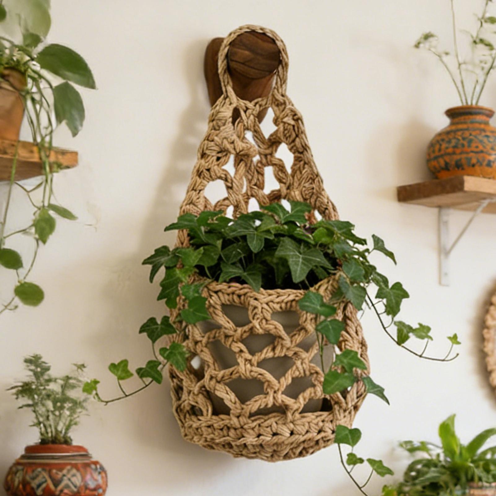 Plant Wall Hanger Handmade Wov - Woven Basket Set のレビューと価格