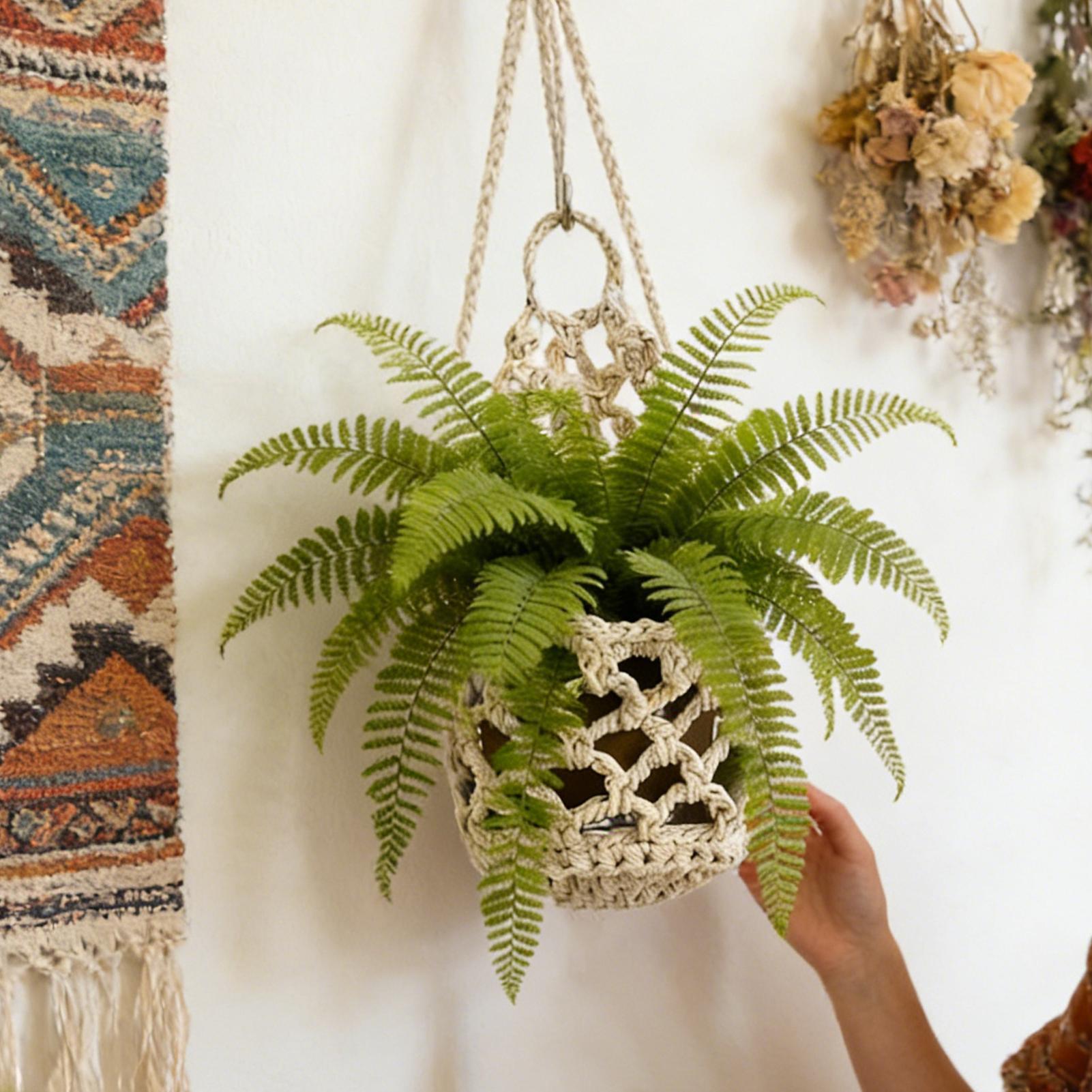 Plant Wall Hanger Handmade Wov - Woven Basket Set のレビューと価格