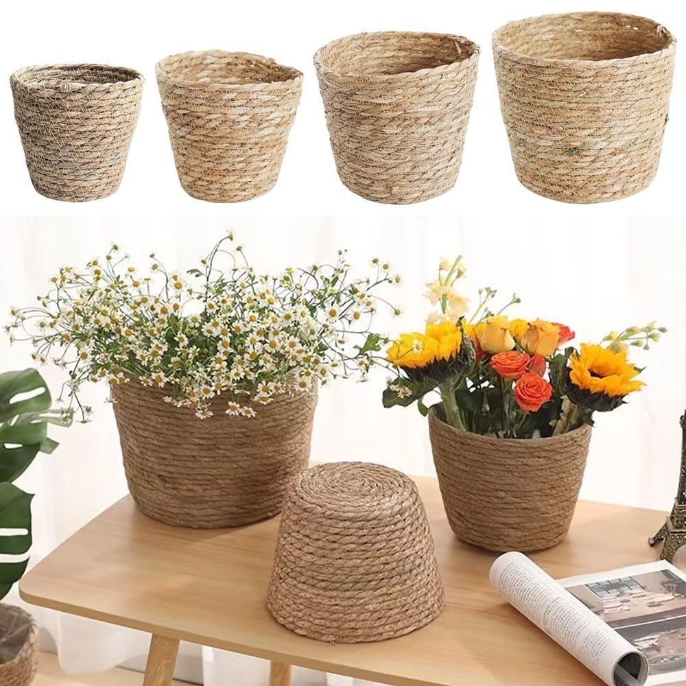 1Pcs Planter Basket Flower Pot - Woven Basket Set のレビューと価格
