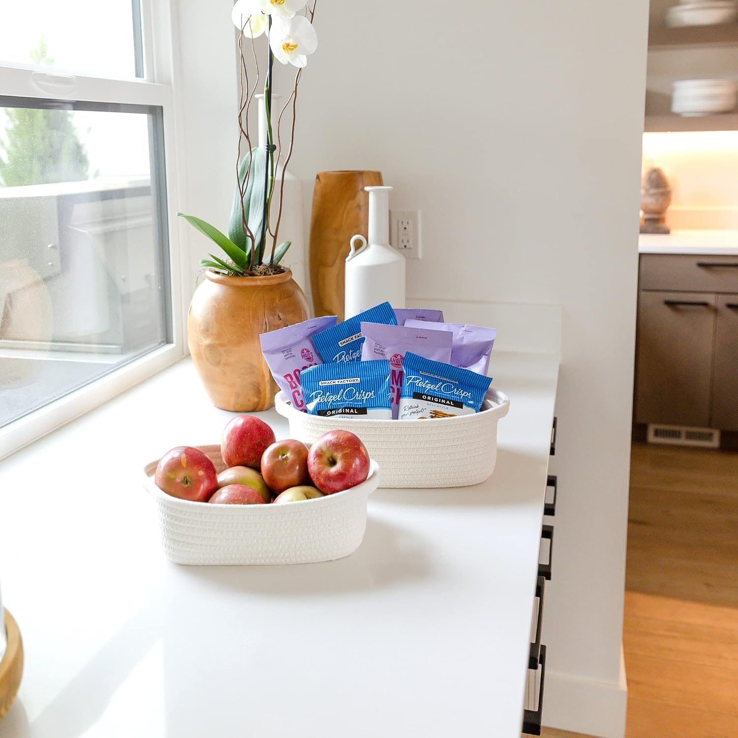 5-Piece Rectangle Storage Bask - Woven Basket Set のレビューと価格