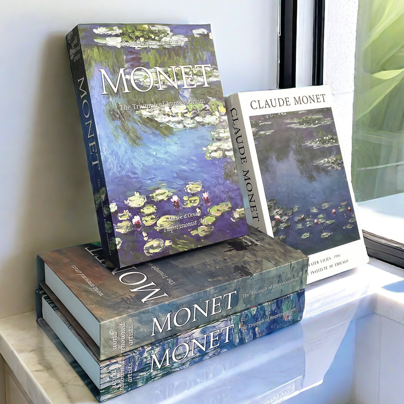 Boho Monet Decorative Books Lu - Interior Design Apartment のレビューと価格