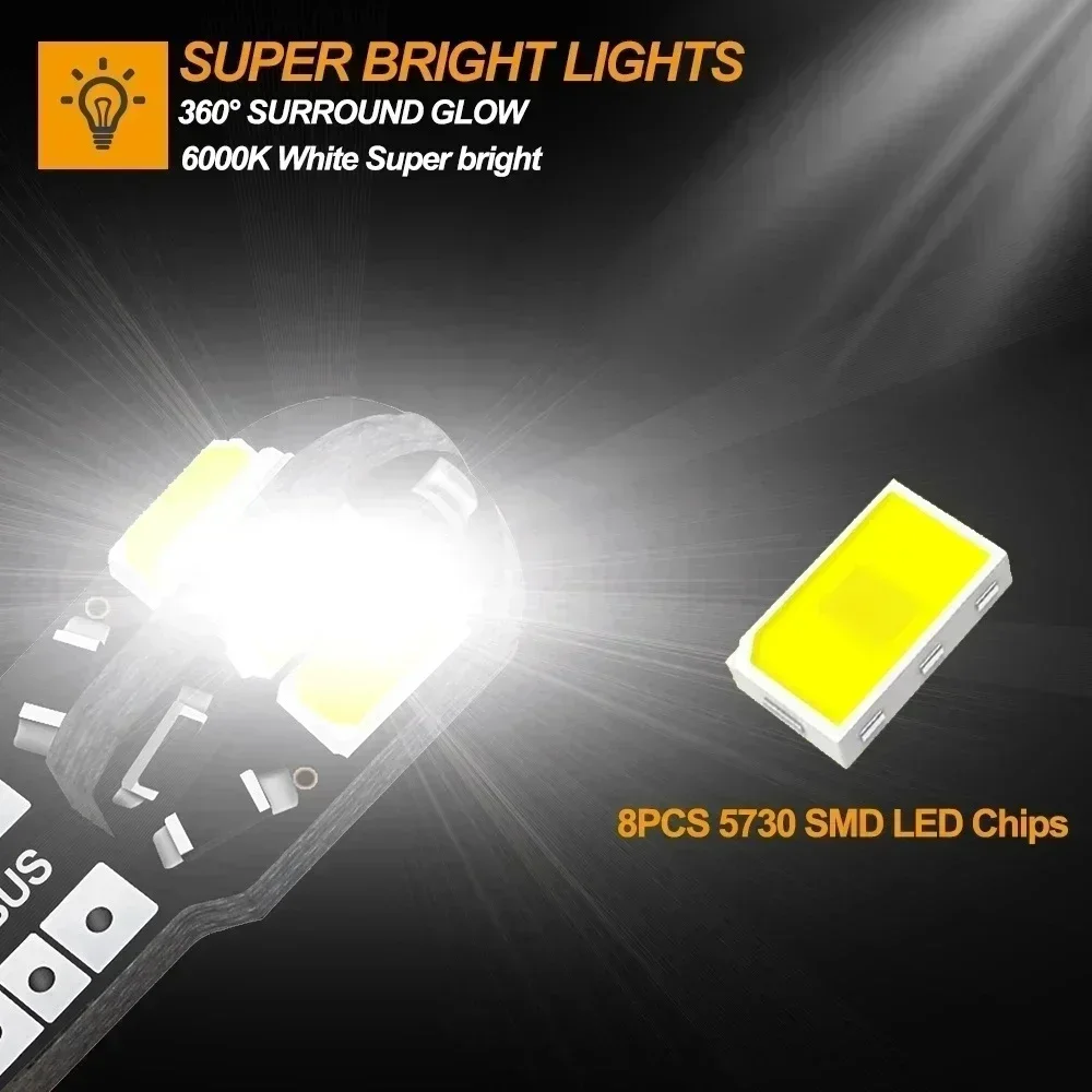 10/20PCS W5W T10 LED Bulbs Can - Interior Design Icon のレビューと価格